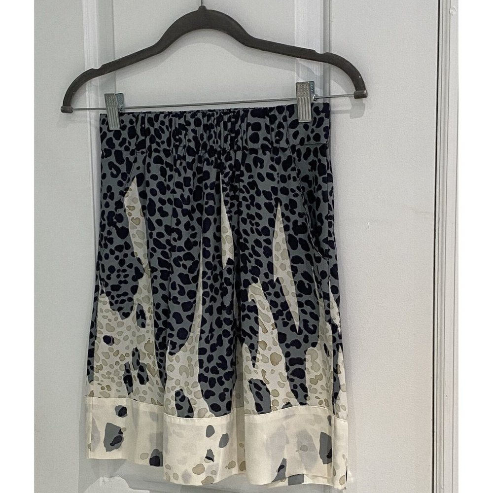 CAbi Black and White Skater Skirt